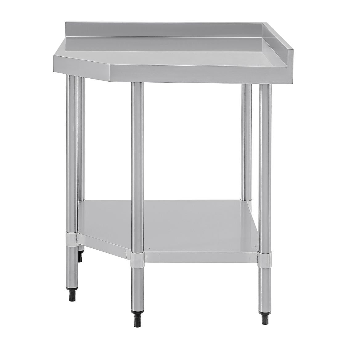 CB907 Vogue Stainless Steel Corner Table 600mm