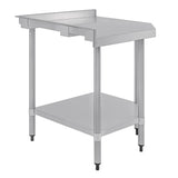 CB907 Vogue Stainless Steel Corner Table 600mm