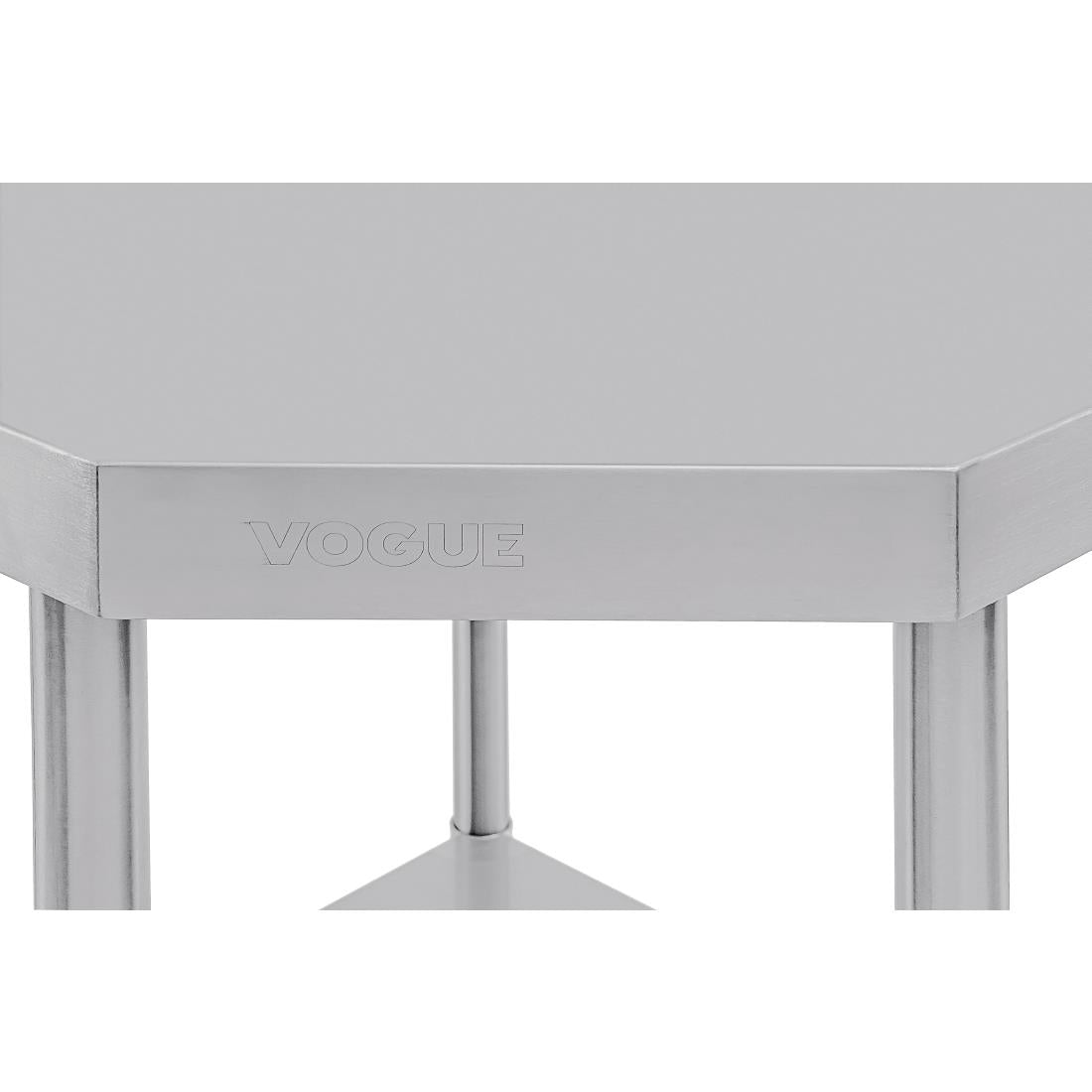 CB907 Vogue Stainless Steel Corner Table 600mm