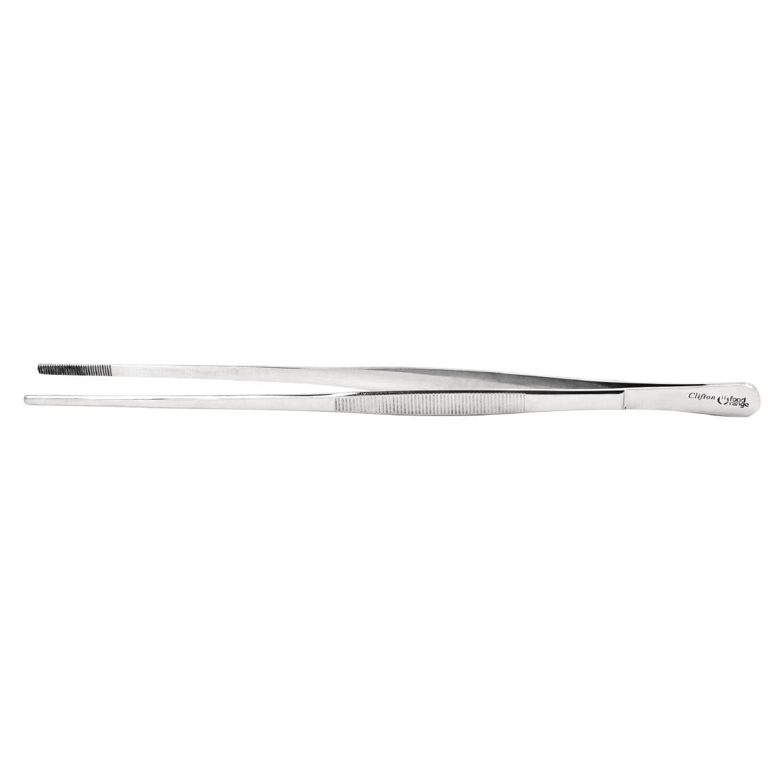 CC164 Stainless Steel Round Tip Tweezer Tongs 300mm