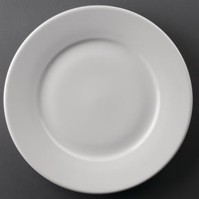 Olympia Athena Wide Rimmed Plates 254mm (4 Pack)