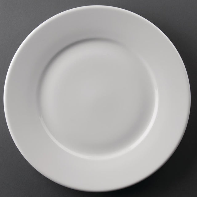Olympia Athena Wide Rimmed Plates 254mm (4 Pack)
