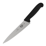 CC265 Victorinox Fibrox Serrated Carving Knife 19cm