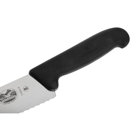 CC265 Victorinox Fibrox Serrated Carving Knife 19cm