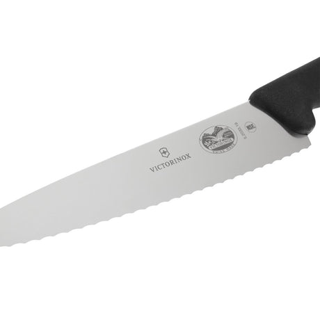 CC265 Victorinox Fibrox Serrated Carving Knife 19cm