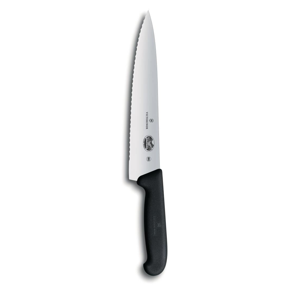 CC267 Victorinox Fibrox Serrated Carving Knife 25.5cm