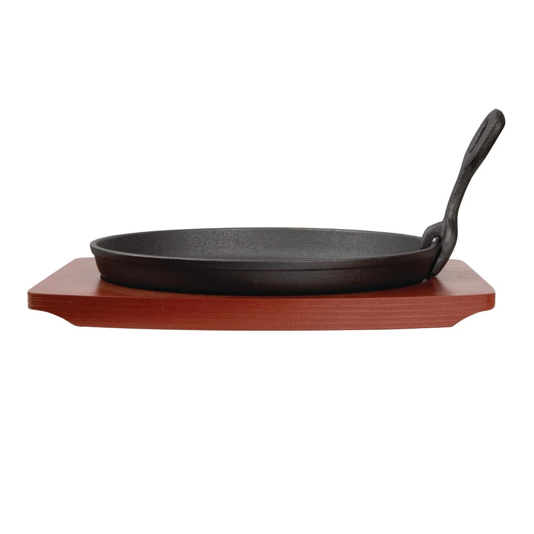 CC311 Olympia Cast Iron Round Sizzler with Wooden Stand