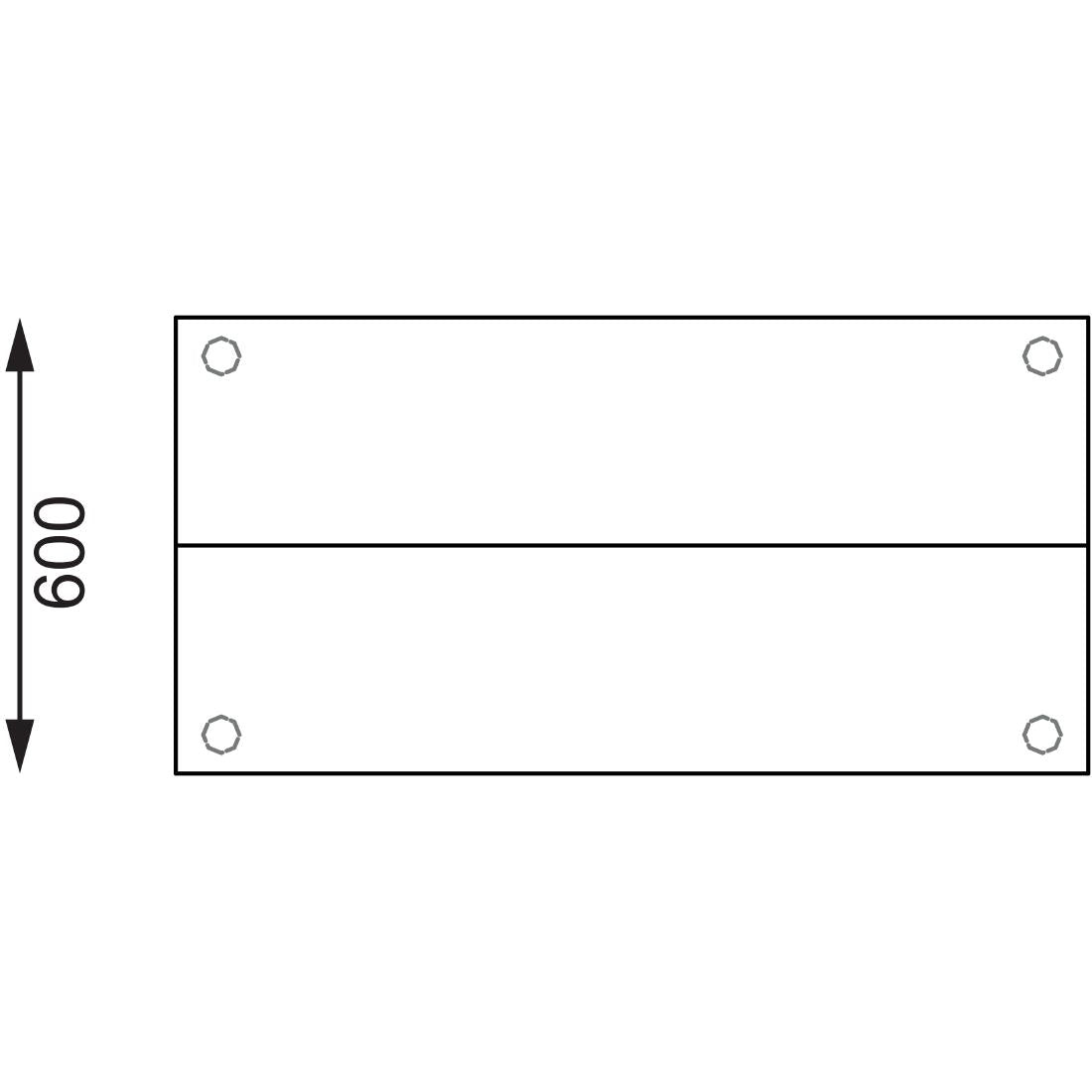 CC359 Vogue Stainless Steel Prep Station 1200x600mm