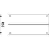 CC359 Vogue Stainless Steel Prep Station 1200x600mm