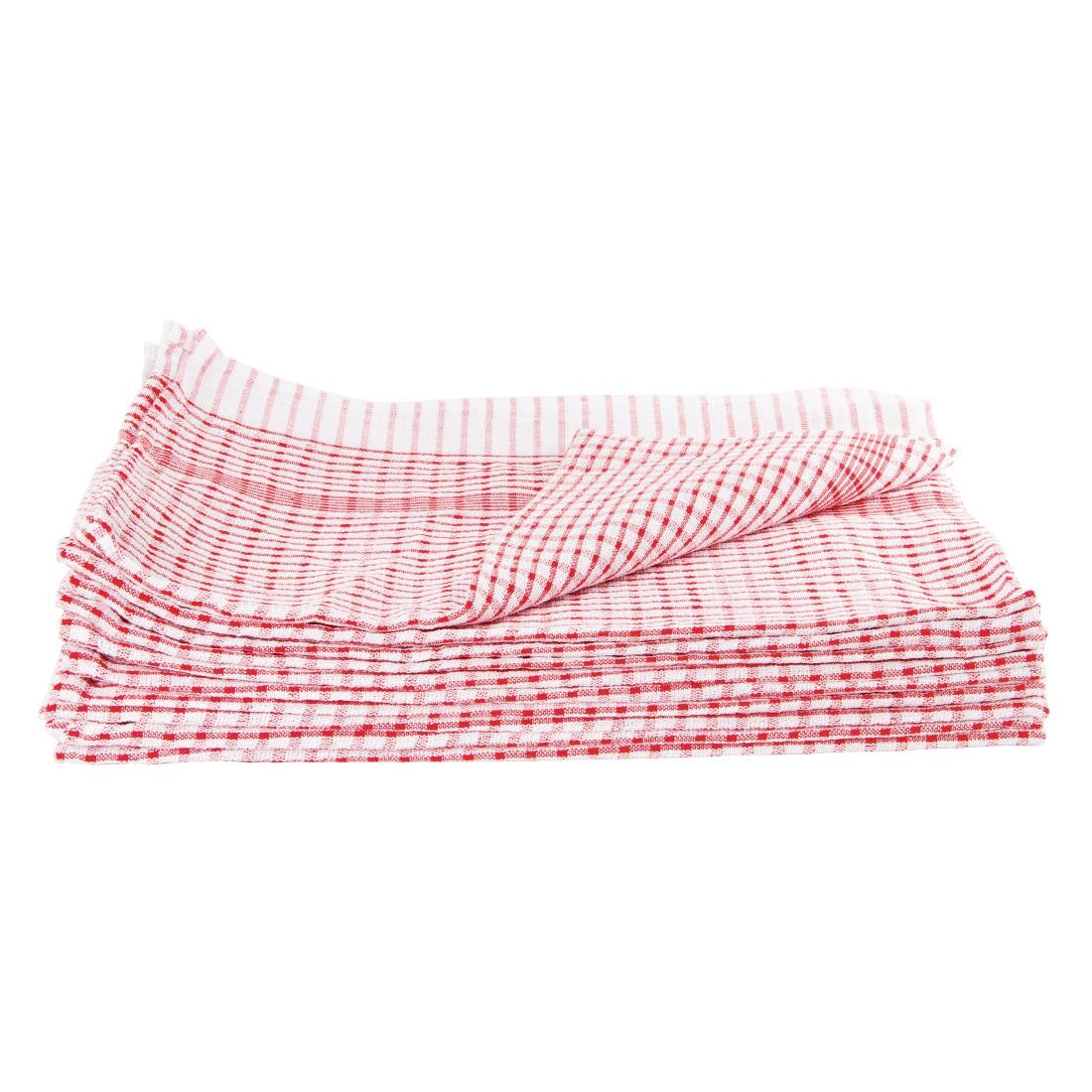 CC595 Vogue Wonderdry Red Tea Towels (Pack of 10)