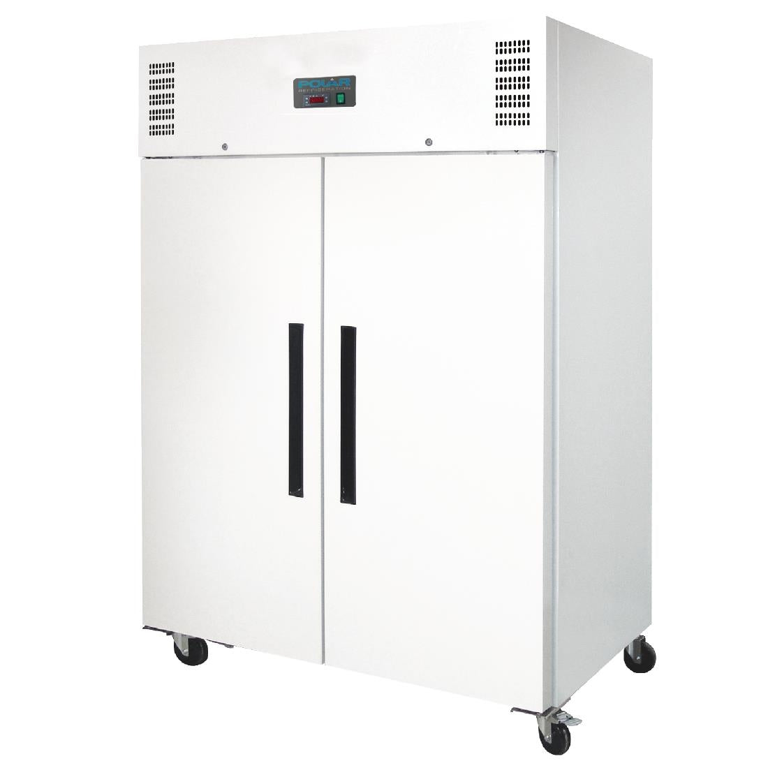 CC663 Polar G-Series Upright Double Door Fridge 1200Ltr White