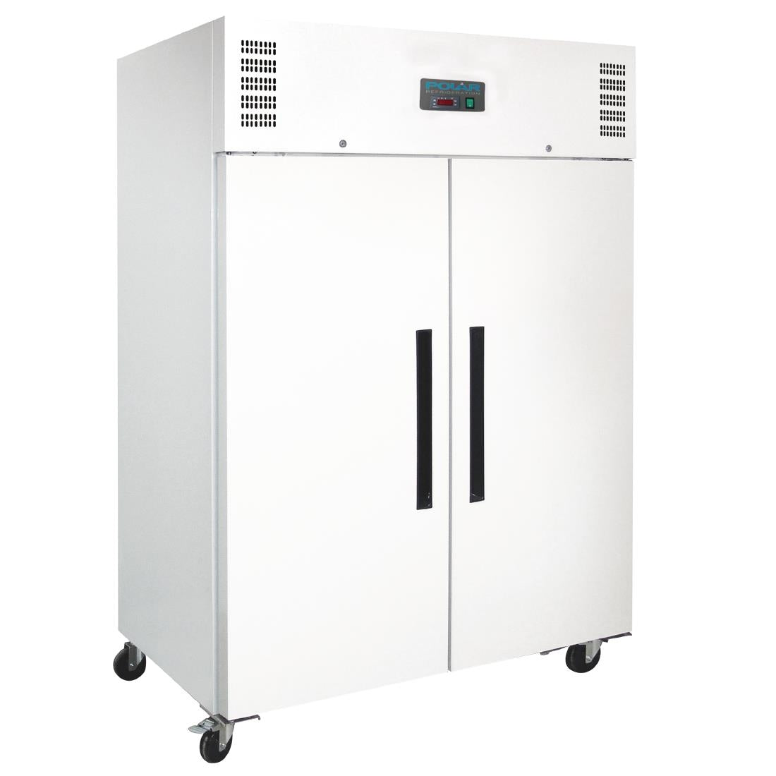 CC663 Polar G-Series Upright Double Door Fridge 1200Ltr White