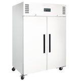CC663 Polar G-Series Upright Double Door Fridge 1200Ltr White