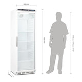 CD087 Polar C-Series Upright Display Fridge White