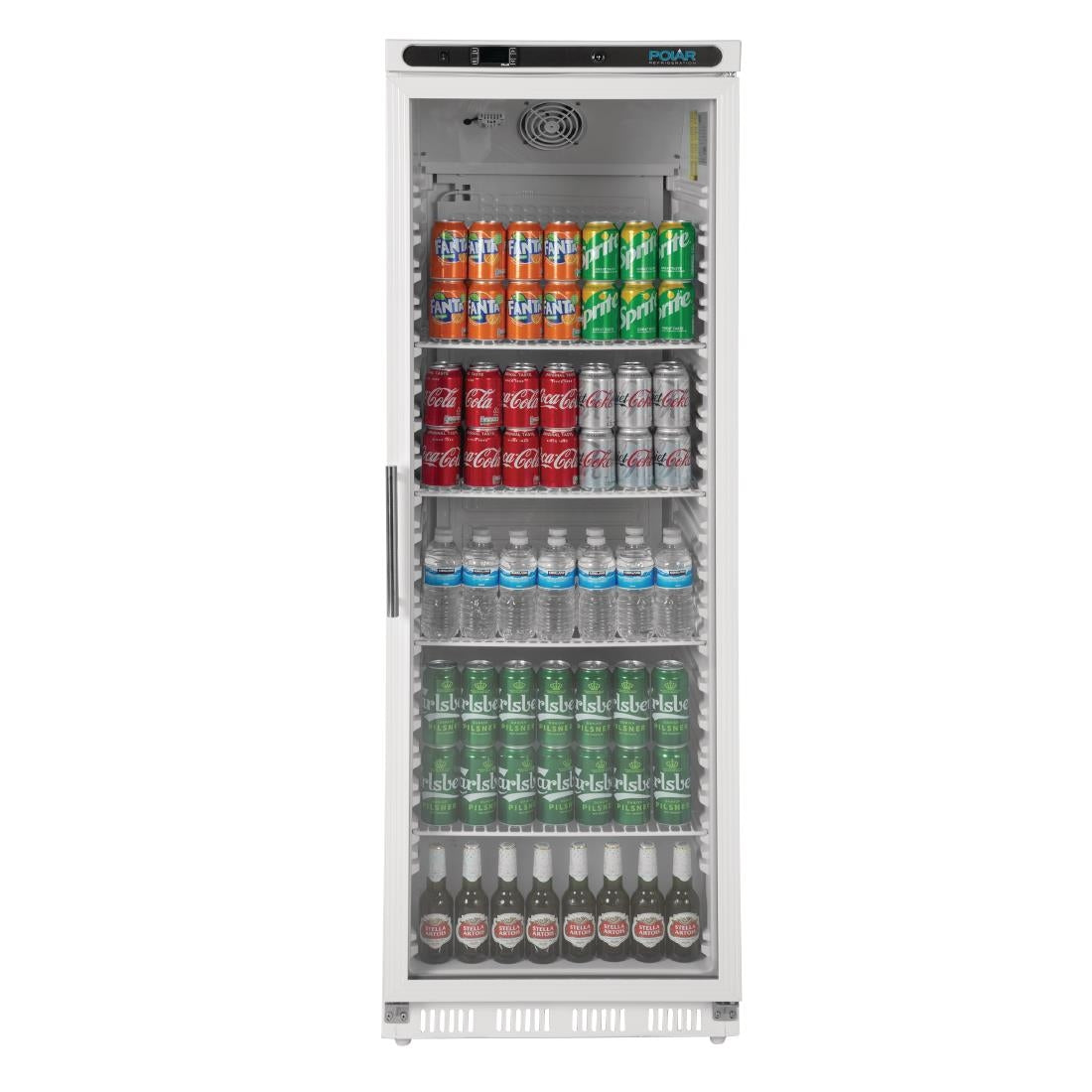 CD087 Polar C-Series Upright Display Fridge White