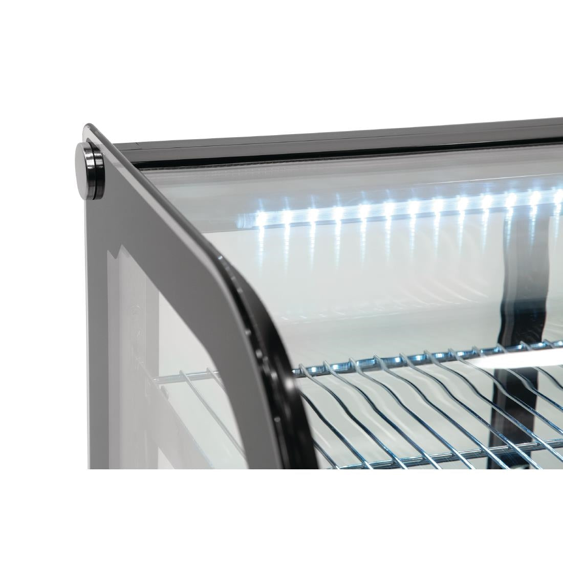 GP292 Polar G-Series Energy Efficient Countertop Food Display Fridge Black 120Ltr