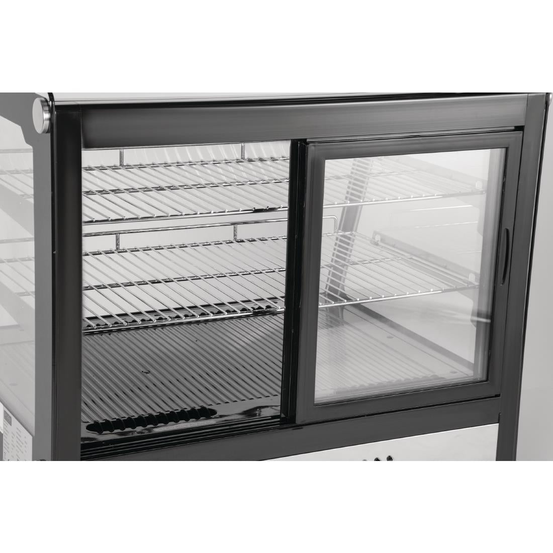 GP292 Polar G-Series Energy Efficient Countertop Food Display Fridge Black 120Ltr