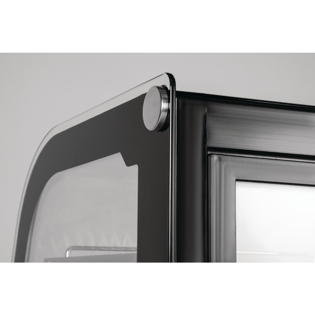 GP291 Polar G-Series Energy Efficient Countertop Food Display Fridge Black 160Ltr