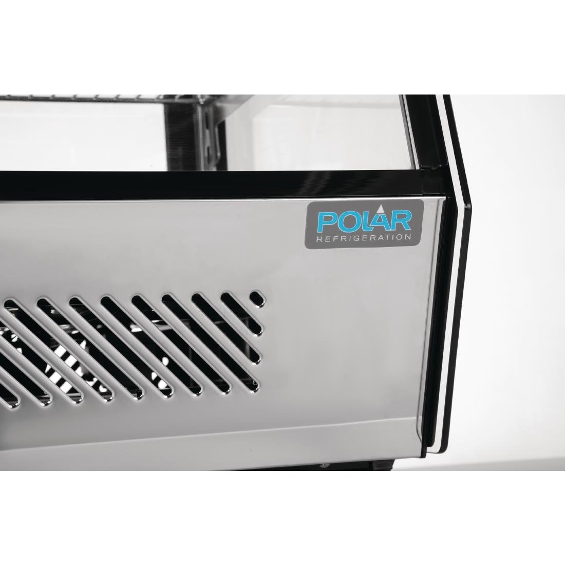 GP291 Polar G-Series Energy Efficient Countertop Food Display Fridge Black 160Ltr