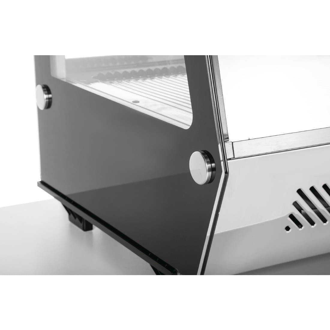 GP292 Polar G-Series Energy Efficient Countertop Food Display Fridge Black 120Ltr