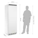 CD612 Polar C-Series Upright Fridge White 400Ltr