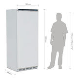 CD614 Polar C-Series Upright Fridge White 600Ltr