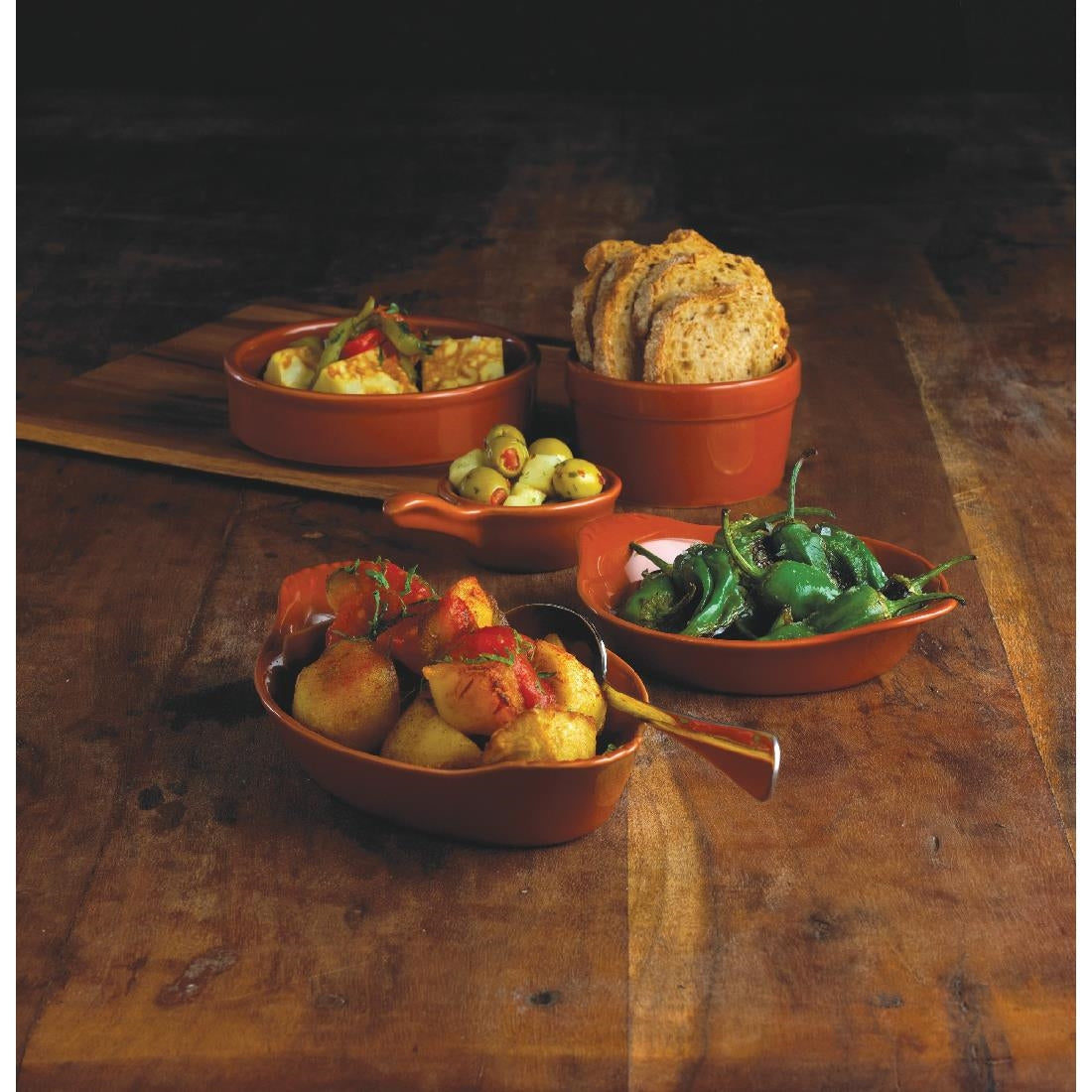 CD741 Olympia Rustic Mediterranean Large Dishes 134mm (Pack of 6)