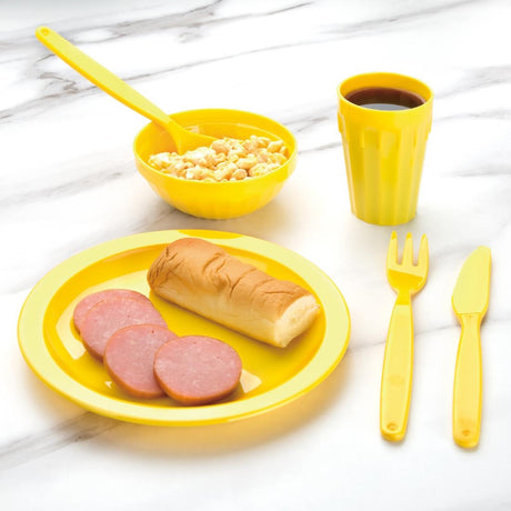 CB767 Olympia Kristallon Polycarbonate Plates Yellow 230mm (Pack of 12)