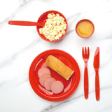 CB770 Olympia Kristallon Polycarbonate Plates Red 230mm (Pack of 12)