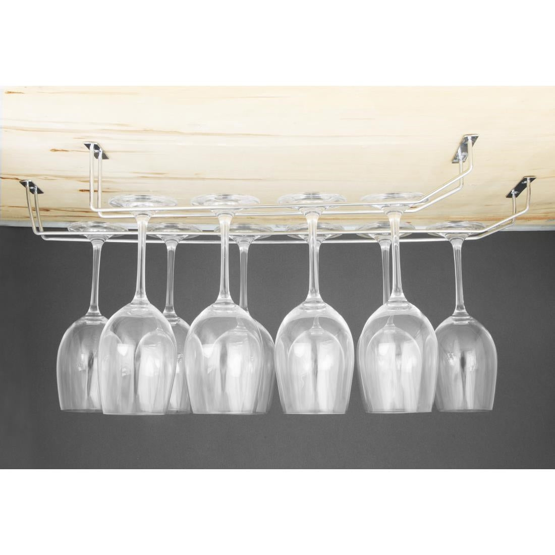 CE308 Olympia Wine Glass Rack Chrome 610mm