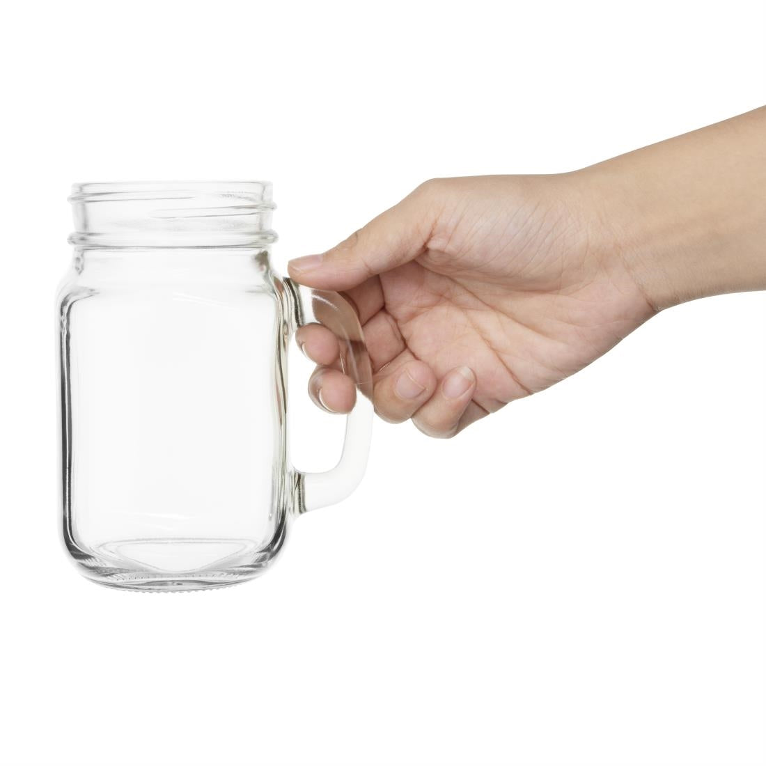 CE678 Olympia Handled Jam Jar Glasses 450ml (Pack of 12)