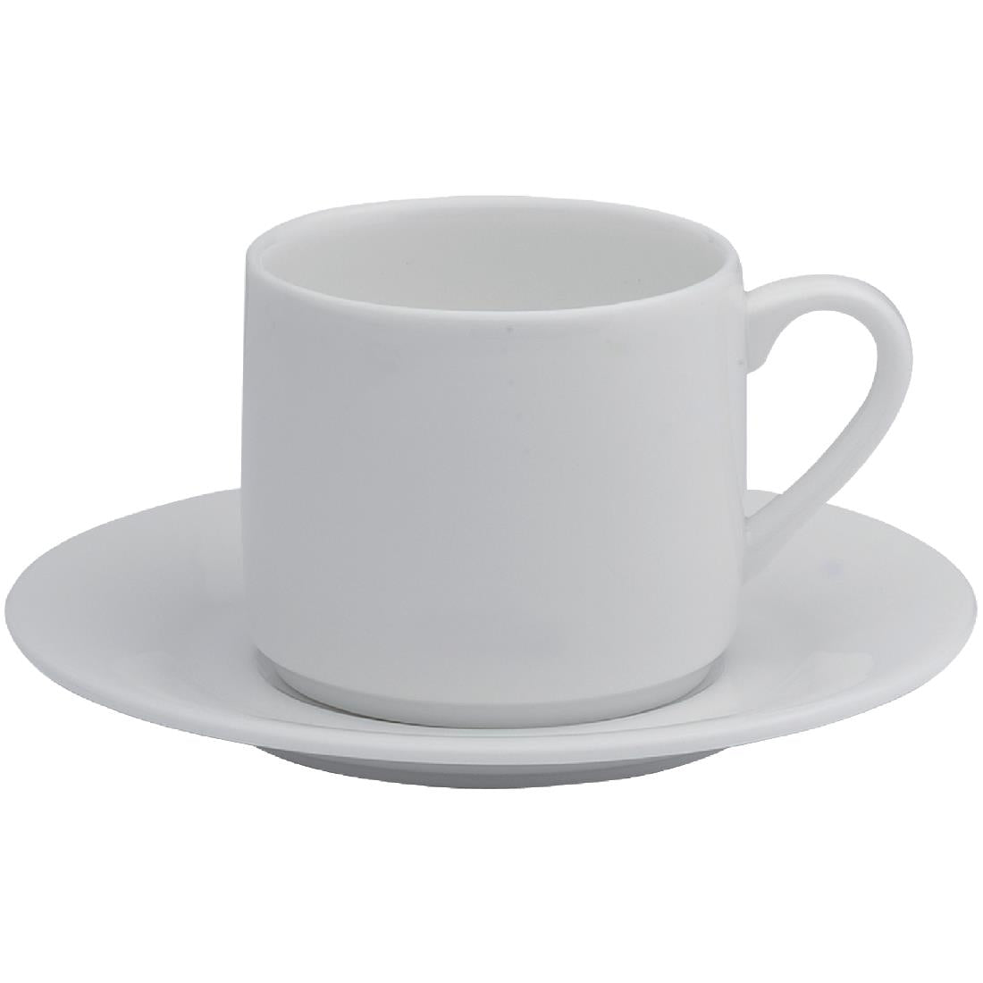 Elia Glacier Fine China Stackable Espresso Cups 100ml (6 Pack)