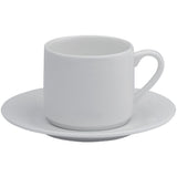 Elia Glacier Fine China Stackable Espresso Cups 100ml (6 Pack)