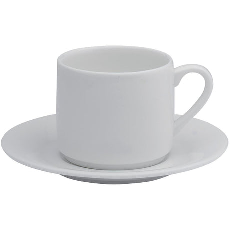 Elia Glacier Fine China Stackable Espresso Cups 100ml (6 Pack)
