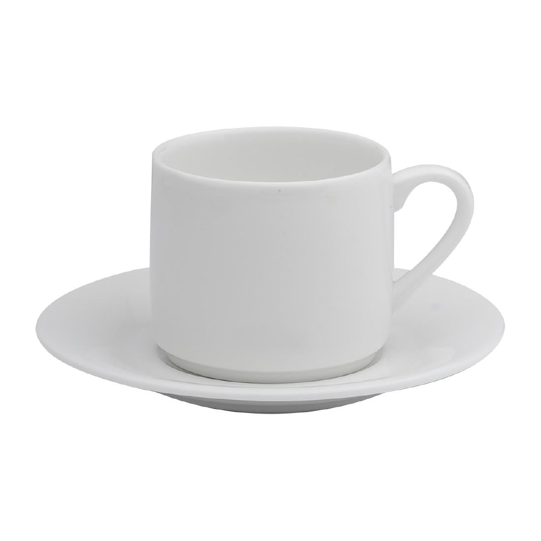 Elia Glacier Fine China Espresso Cups Saucers 115mm (6 Pack)