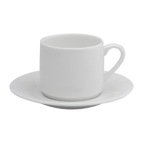Elia Glacier Fine China Espresso Cups Saucers 115mm (6 Pack)