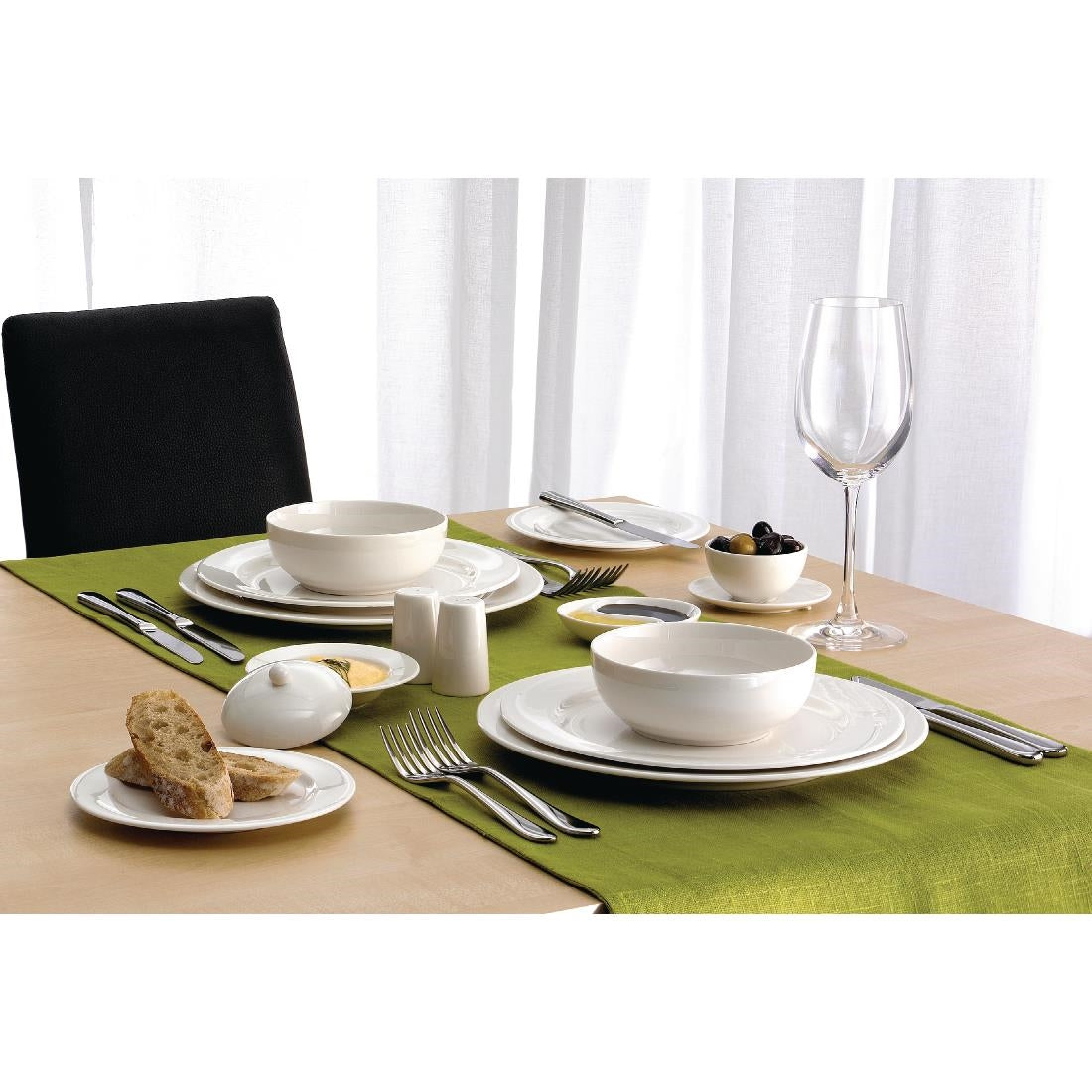 Elia Glacier Fine China Plates 165mm (6 Pack)