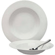 Elia Glacier Fine China Rimmed Pasta Bowls 275mm (4 Pack)