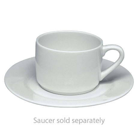 Elia Glacier Fine China Stackable Tea Cups 240ml (6 Pack)