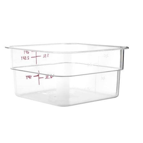 CF020 Vogue Polycarbonate Square Storage Container 1.5Ltr