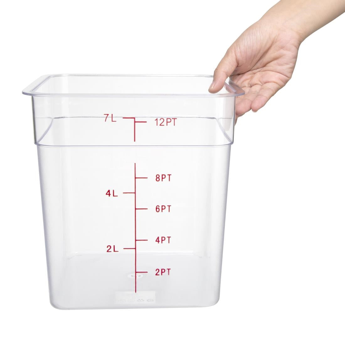 CF023 Vogue Polycarbonate Square Storage Container 7Ltr