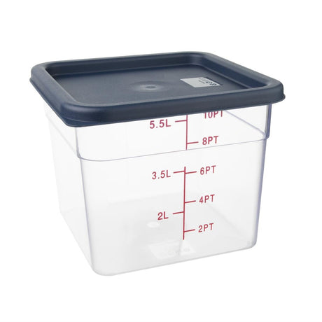 CF044 Vogue Square Food Storage Container Lid Blue Medium
