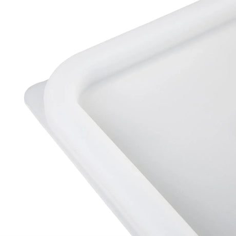 CF051 Vogue Square Food Storage Container Lid White Large - JD Catering Equipment Solutions Ltd
