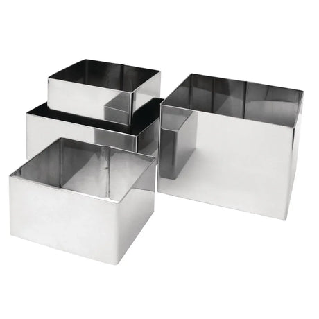 CF164 Vogue Square Mousse Rings 35 x 60 x 60mm - JD Catering Equipment Solutions Ltd