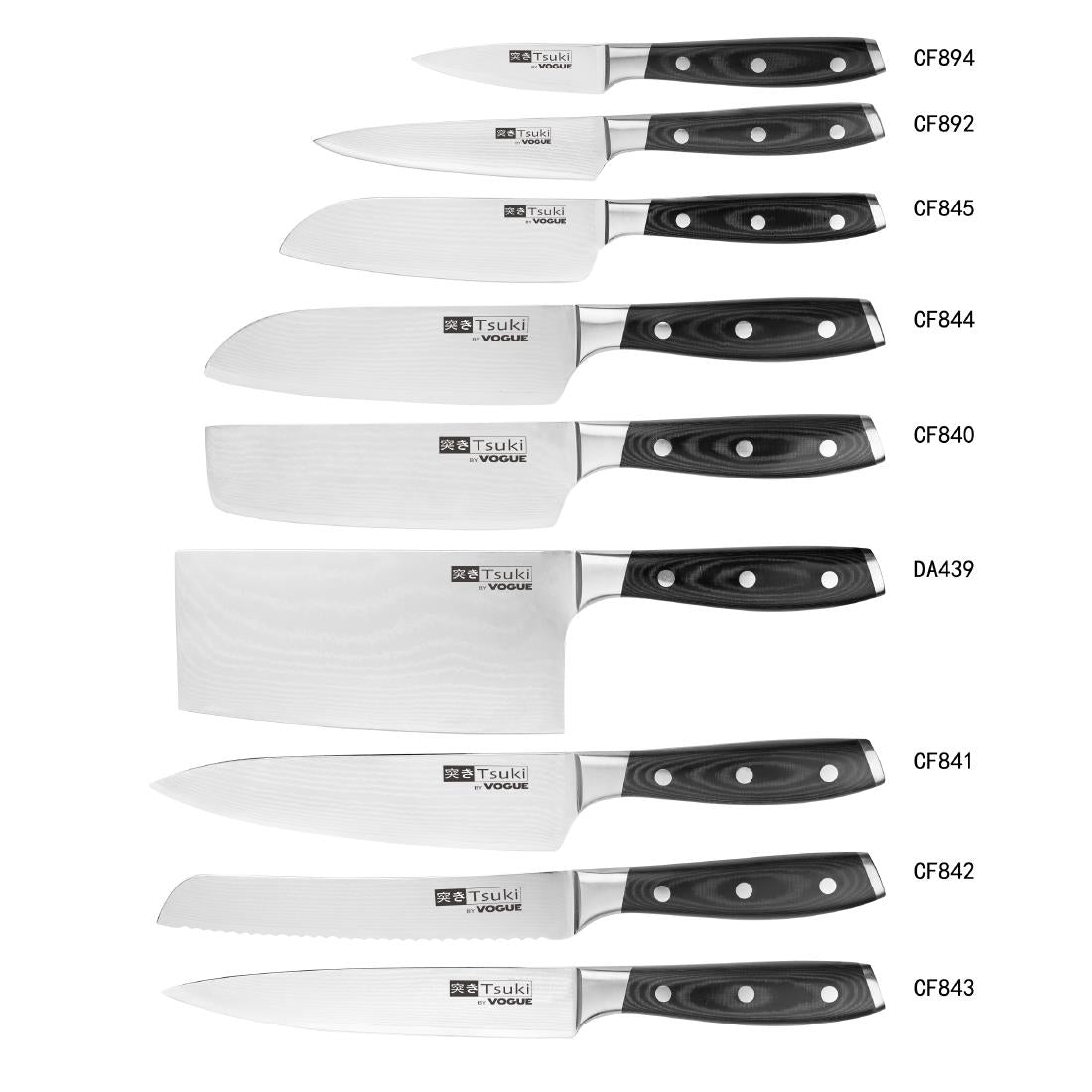 Tsuki Series 7 Santoku  Knife 12.5cm