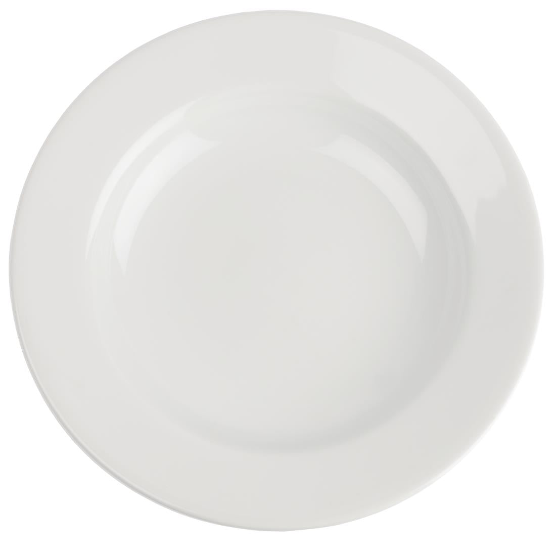 CG006 Royal Porcelain Classic White Wide Rim Plates 160mm (Pack of 12)