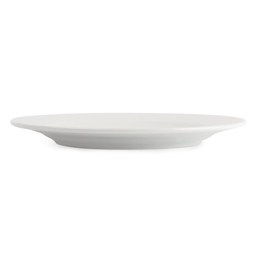 CG007 Royal Porcelain Classic White Wide Rim Plates 210mm (Pack of 12)