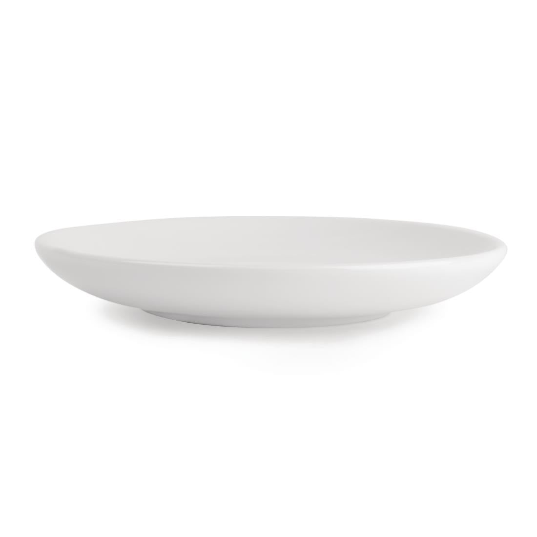 Royal Porcelain Classic White Cappuccino Saucers 150mm (Pack of 12)