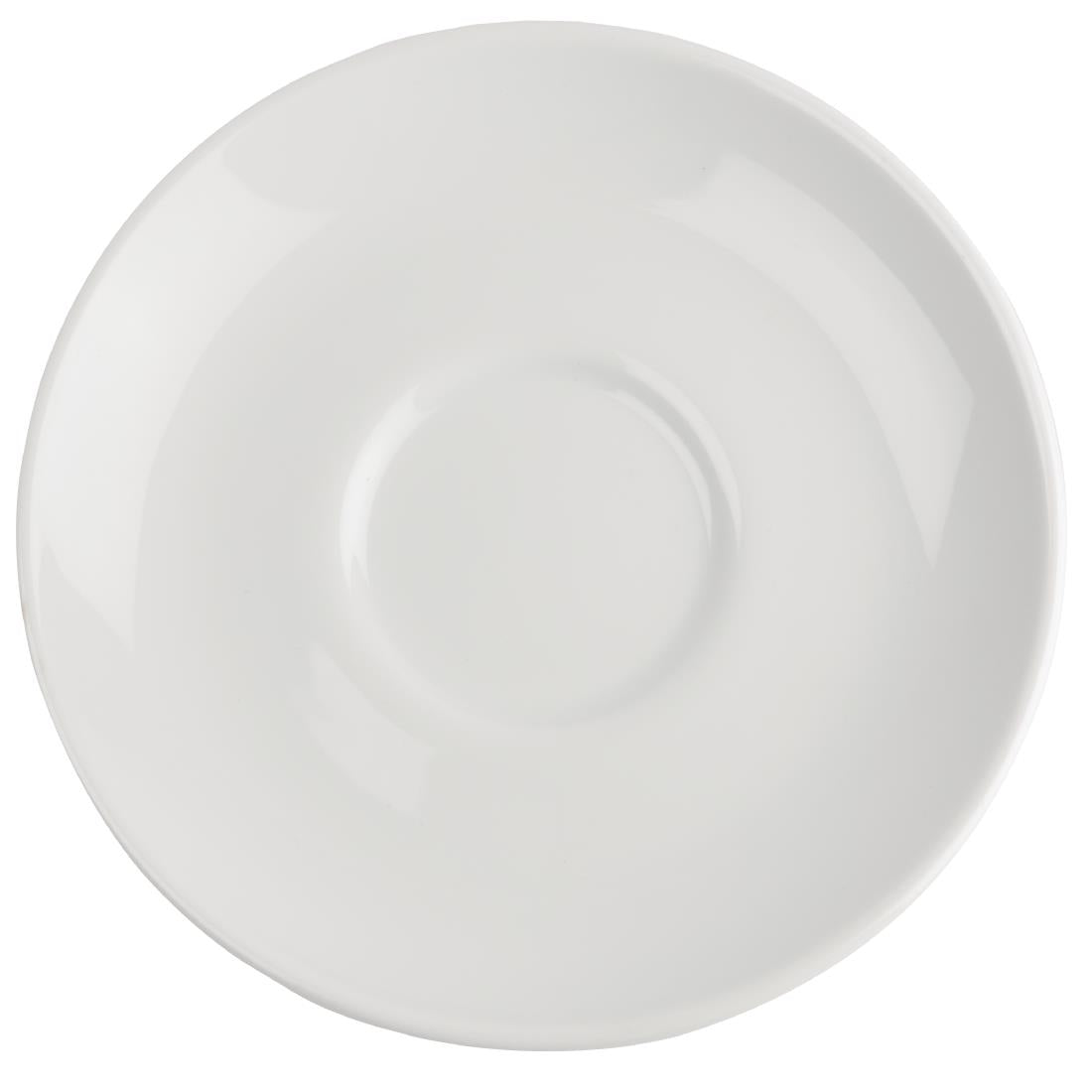 CG031 Royal Porcelain Classic White Cappuccino Saucers 150mm (Pack of 12)