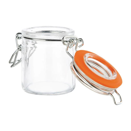 CG398 Vogue Mini Glass Terrine Jar 50ml (Pack of 12) - JD Catering Equipment Solutions Ltd